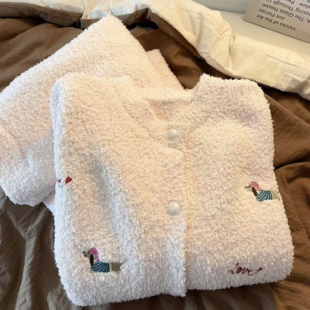 Dachshund Fleece Pajama Set