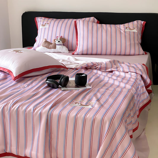 Serenity Stripe Tencel™ Quilt