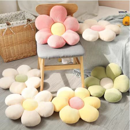 Flower Plush Throw Pillow
