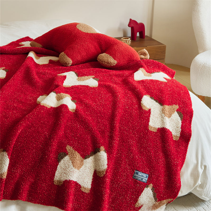Pony Print Throw Collection