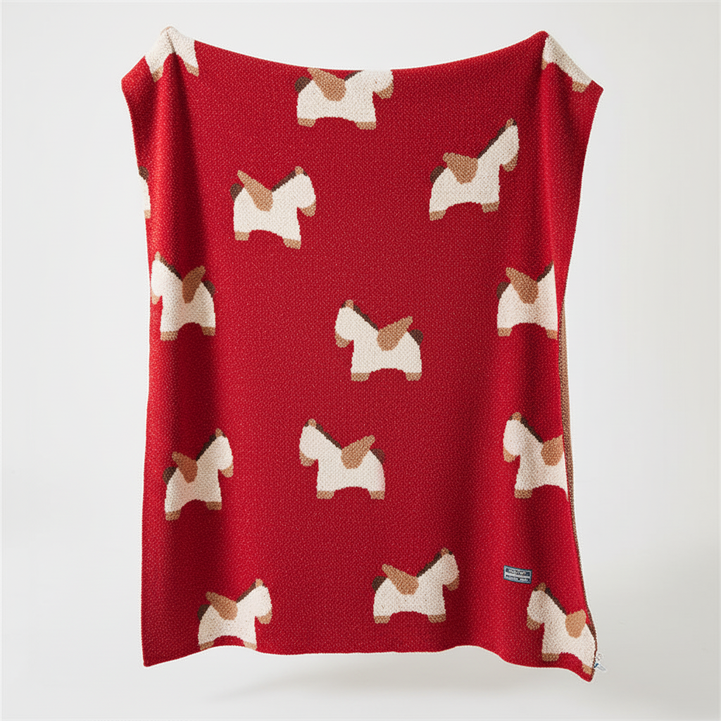 Pony Print Throw Collection