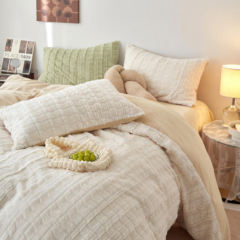 Artificial Rabbit Velvet Bedding Set