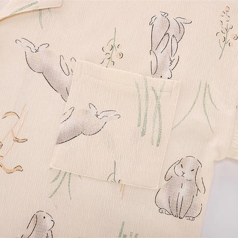 Rabbit Cotton Yarn Pajama Set