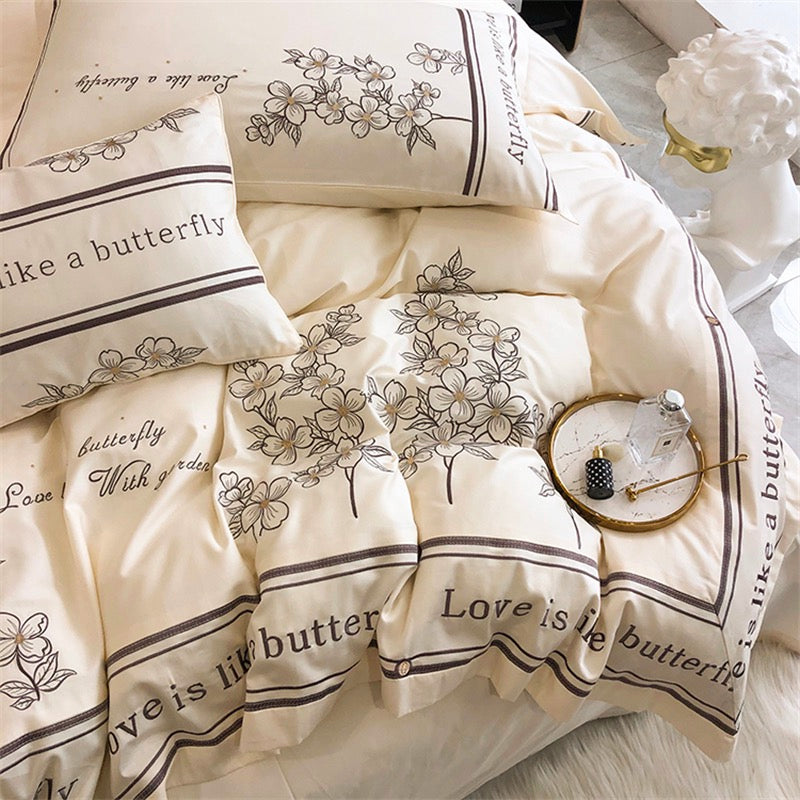 High End French Style Embroidered Bedding Set