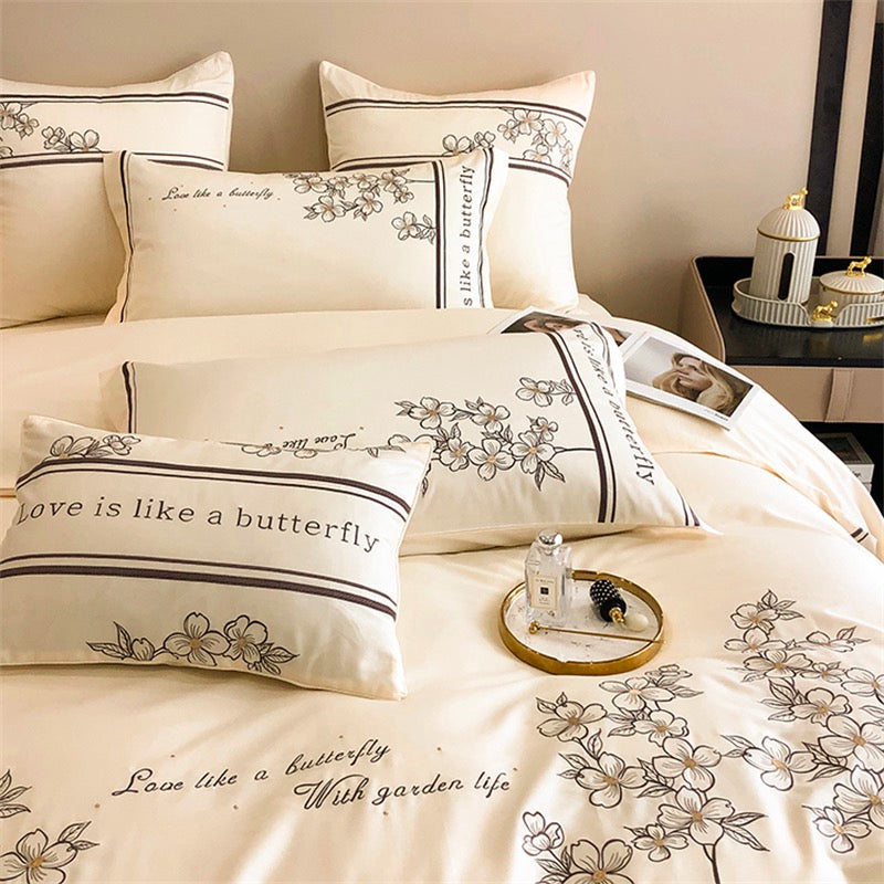 High End French Style Embroidered Bedding Set