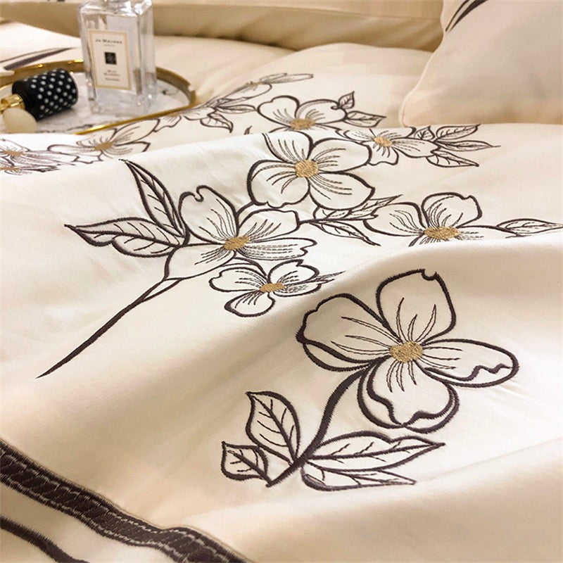 High End French Style Embroidered Bedding Set