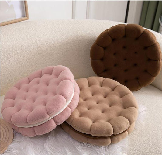Biscuit Shape Plush Cushion