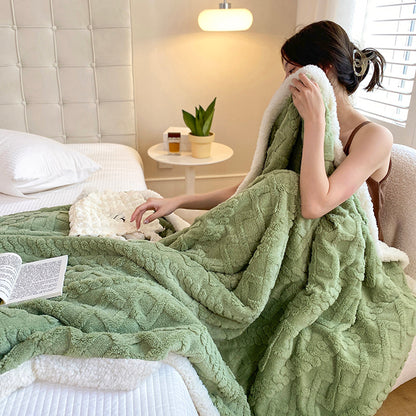 Warm Blanket Imitation Wool Thicken Flannel Blankets