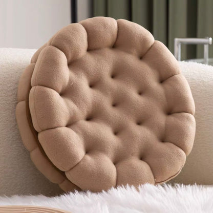 Biscuit Shape Plush Cushion