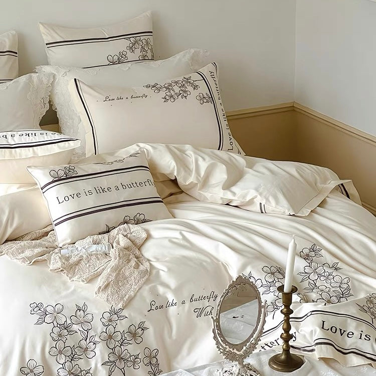 High End French Style Embroidered Bedding Set