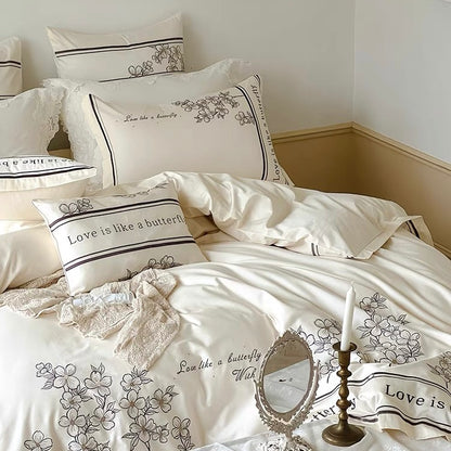 High End French Style Embroidered Bedding Set