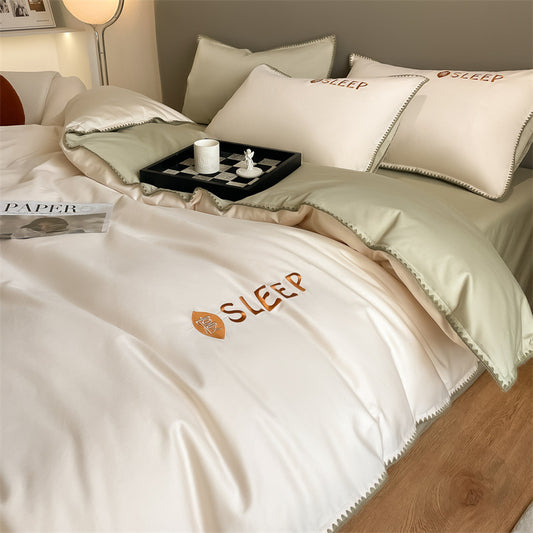 60S Silky Simple Fresh Bedding Set