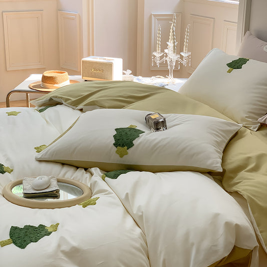 100S Embroidery Wishing Tree Bedding Set