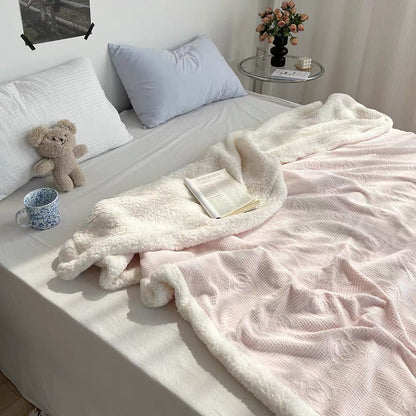 Milk Velvet Imitation Wool Blankets